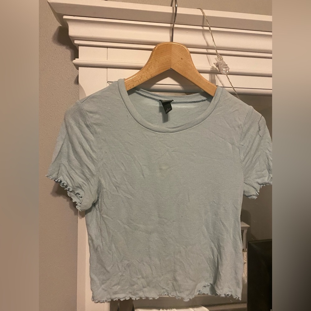 Cute wild fable crop top with ruffles! Size small $10